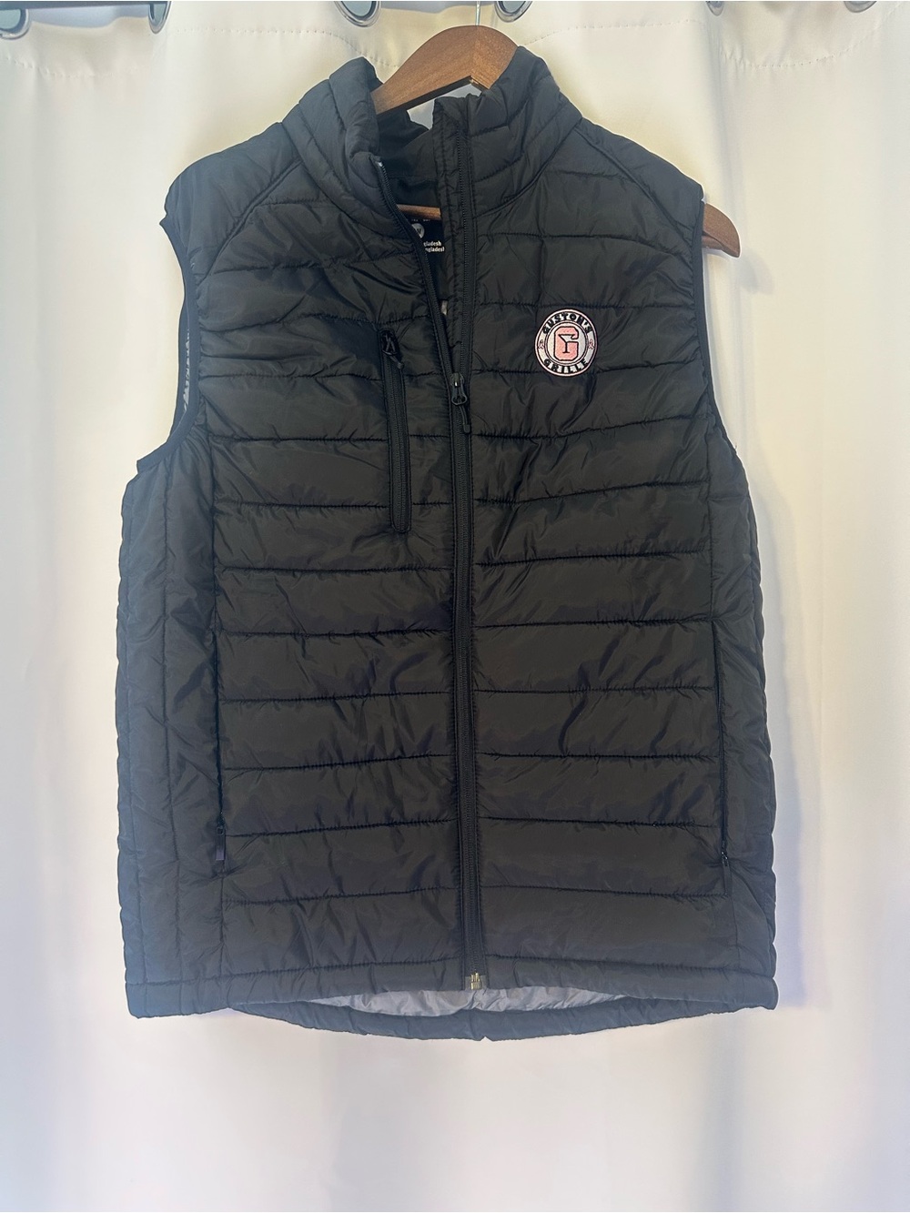 Clinique Black Quilted Puffer Vest